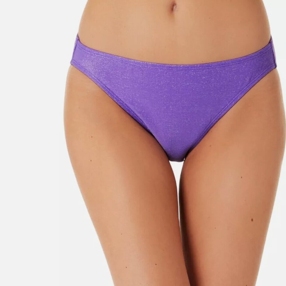 California Waves Women S Junior S Metallic Shine Hipster Bikini Bottoms Swimsuit